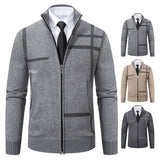 Joior New Spring and Autumn Cardigan Men's Knitwear Trend Stand-up Shirt Casual Coat Men's Wear