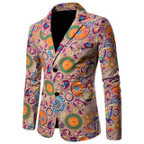 Joior Autumn And Winter Coat Jacket Men Blazers Suits Causal Flower Suit Slim Fit Ethnic Floral Retro Dress Mens Blazer Masculino Coat