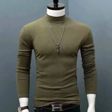 Joior Man Thermal Turtleneck Casual Sleepwear Shirt S-2XL Sleeve Long Slim Coat 5colors Basic Sweater Bottom Winter