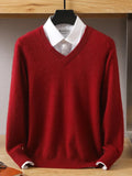 Joior 2024 NEW Men's Cashmere Sweater V-Neck Pullovers Knit Large Size Winter New Tops Long Sleeve High-End Jumpers