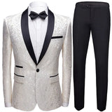 Joior Coat Vest Pants 3 Piece Suit Set Luxury Groom Wedding Dress Party High End Waistcoat Slim Fit Lapel Blazer Jacket Men Trousers