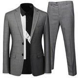 Joior Blazers Jacket Pants Vest / Fashion New Men's Casual Boutique Business British Plaid Striped Suit Coat Trousers Waistcoat