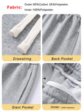 Joior Spring Autumn Men Sweatpants Korean Fashion Sportswear Drawstring Wide Leg Straight Track Pants Cotton Casual Loose Trousers