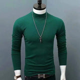 Joior Man Thermal Turtleneck Casual Sleepwear Shirt S-2XL Sleeve Long Slim Coat 5colors Basic Sweater Bottom Winter