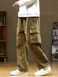 Joior Autumn New Cargo Pants Men Multi-Pockets Cotton Casual Wide Pants Male Workwear Loose Straight Trousers Big Size 7XL 8XL