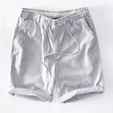 Joior Summer New Sweatpants Drawstring Shorts Garment Jogger 100%Pure Linen Shorts Comfortable Tracksuits