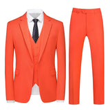 Joior M-6XL Double Vent Mens Suit ( Blazer+Vest+Pants) Solid Color Formal Office Business Suit Three-piece Groom's Wedding Dress Party