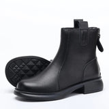 Joior Black Genuine Leather Comfortable Women Autumn Winter Boots Fashionable Classic Women Boots