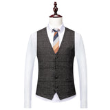 Joior Blazers Jacket Pants Vest / Fashion New Men's Casual Boutique Business British Plaid Striped Suit Coat Trousers Waistcoat