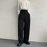 Joior New Black Suit Pants Men Fashion Social Mens Dress Pants Korean Loose Oversized Wide Leg Pants Mens Formal Trousers M-2XL