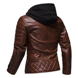 Joior Winter New Standing Collar Leather Jacket Men's Business High-grade Leather Jacket Young and Large Size Motorcycle Jacket