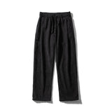 Joior Men's Corduroy Pants Trendy Brand Loose Straight Pants Korean Wide Leg Pants Couple Style Home Casual Pants Beige Black Brown