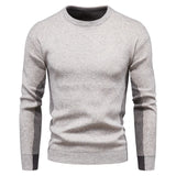 Joior Autumn New Foreign Trade Men's Knitwear Round Neck Colored Solid Sweater Underlay