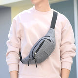 Joior Fashion Men Women Waist Bag Casual Fanny Pack Purse Large Phone Belt Bag Pouch Canvas Outdoor Travel Phone Bag Banana Hip Bags