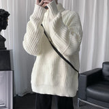 Joior Autumn Winter Mens Casual Turtleneck Pullover Men's Long Sleeve Rollneck Sweater Korean Style Fashion Warm Knitted Sweater