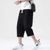 Joior Summer Casual Pants Men's Wild Cotton and Linen Loose Linen Pants Korean Style Trend Nine-point Straight Trousers