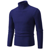 Joior black turtleneck outfit men Cool New Trend Men's High Neck Sweater  Pullover Knitted Warm Casual Men Clothing  Knitted Sweater Men