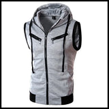 Joior New Fashion Zipper Cardigan Sweater Mens Sleeveless Hooded Vest Jacket Plus Size S-4XL Streetwear Vest Hoodies