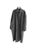 Joior Autumn Winter Long Warm Grey Black Slouchy Woolen Coat Men Single Breasted Loose Casual Wool Blends Overcoat