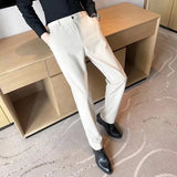 Joior Fashion New Men Suit Pants New Casual Straight Slim Classic Business Formal Blazer Pants Trousers Male Brand Clothing