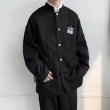 Joior BACK TO SCHOOL OUTFIT Japanese College Uniform Jacket Stand-up Collar Suit Jacket Top Men's Spring Summer College Wind Trend Men Coat School Uniform