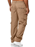 Joior Stretch Jogging Pants with Flap Pockets - Men's Casual Loose Fit thin Cargo Pants