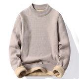 Joior Fashion Men's Casual Slim Fit Basic Turtleneck Knitted Sweater High Collar Pullover Male Double Collar Autumn Winter Tops