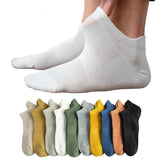 4 Pairs Man Cotton Short Socks Fashion Breathable Mesh Men Comfortable Casual Ankle Sock Pack Male Street Fashions