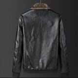 Joior 8XL Plus Size Mens PU Jacket Warm Thick Coats Winter Autumn Fur Collar Leather Jacket Male Fashion Casual Big Size