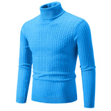 Joior Winter High Neck Thick Warm Sweater Men Turtleneck Brand Mens Sweaters Slim Fit Pullover Men Knitwear Male Double Collar