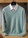 Joior 2024 NEW Men's Cashmere Sweater V-Neck Pullovers Knit Large Size Winter New Tops Long Sleeve High-End Jumpers