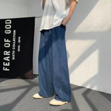 Joior Oversized Jeans Men Fashion Blue Casual Wide Leg Jeans Men Streetwear Loose Hip Hop Straight Denim Pants Mens Trousers M-3XL