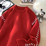 Joior Half Zip High Neck Pullover Sweater Winter New Standing Knit Sweater Men Pullover Classic Solid Colour Couple Knit Sweater