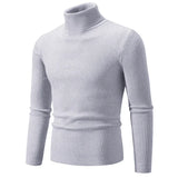 Joior black turtleneck outfit men Cool New Trend Men's High Neck Sweater  Pullover Knitted Warm Casual Men Clothing  Knitted Sweater Men