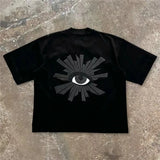 Joior Oversize Puff Print House Of Errors Eye Logo Tee Men Women T-shirt High Street Vintage Black Short Sleeve Cotton Tops