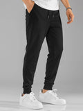 Joior Men Drawstring Waist Slant Pocket Sweatpants