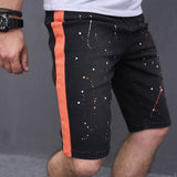 Joior New Men Summer Streetwear Slim fit Ripped Denim Shorts Stylish Holes Solid Casual Straight Jeans Male Five-point Pants