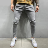 Joior Mens Black Jeans Slim Fit Quality Gray Casual Male Jeans Pants Skinny Fit Men Pants Hip Hop Streetwear Cotton Denim Trousers