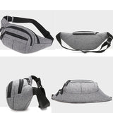 Joior Fashion Men Women Waist Bag Casual Fanny Pack Purse Large Phone Belt Bag Pouch Canvas Outdoor Travel Phone Bag Banana Hip Bags