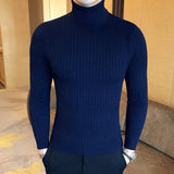 Joior Winter High Neck Thick Warm Sweater Men Turtleneck Brand Mens Sweaters Slim Fit Pullover Men Knitwear Male Double Collar