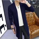 Joior Autumn Men's Sweaters Coat British Retro Stitching Cardigan Men Sweater Jacket Slim Fashion Casual Coat