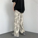 Joior Corduroy Wide Pants Men Fashion Letters Baggy Straight Trousers Oversized Casual Bottoms Ins Vintage Male Y2K Clothes Streetwear