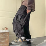 Joior winter fits men American Style Fashionable Corduroy Men and Women Multi Pocket Street Dance Workwear Wide Leg Couple Hip-hop Casual Pants Y2k