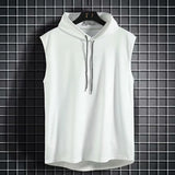 Joior New Fashion Zipper Cardigan Sweater Mens Sleeveless Hooded Vest Jacket Plus Size S-4XL Streetwear Vest Hoodies