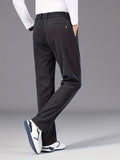 Joior Autumn And Winter Corduroy Men's Casual Pants Thickened Thermal Fleece Pants Elastic Waist Maillard Fashion High-end Business Pants