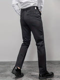 Joior Semi-formal Classic Design Slim Fit Suit Trousers, Men's Pants For Spring Summer Business Occasion