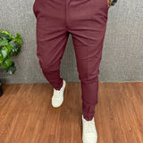 Joior Men's Elegant Slacks, Semi-formal Dress Pants For Business Banquet